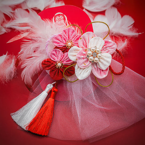 Tsuru Nyōbō Crane Bridal Hair Piece