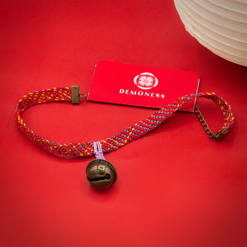 Bakeneko Square Style Kumihimo Necklace Choker