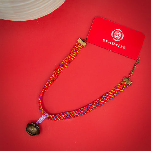 Bakeneko Square Style Kumihimo Necklace Choker