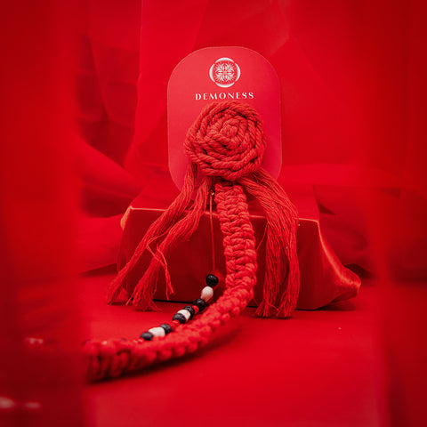 Oni Macrame Dangle Hair Piece
