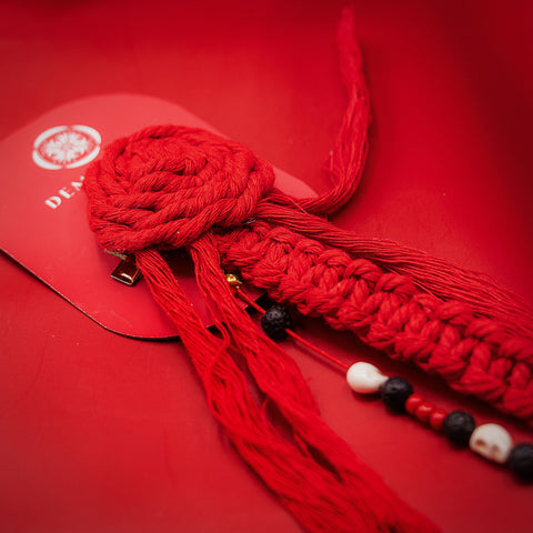 Oni Macrame Dangle Hair Piece