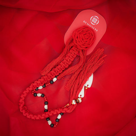 Oni Macrame Dangle Hair Piece