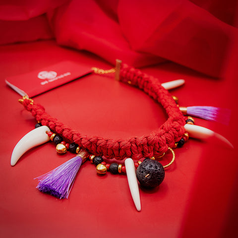 Oni Macrame Choker Necklace