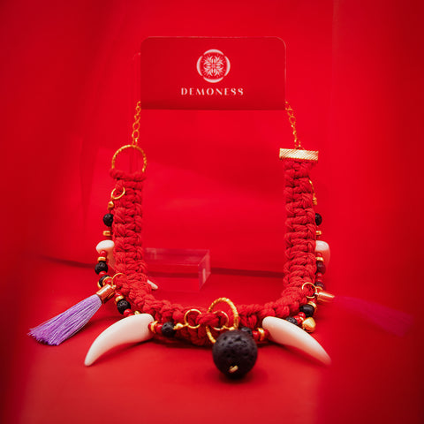 Oni Macrame Choker Necklace