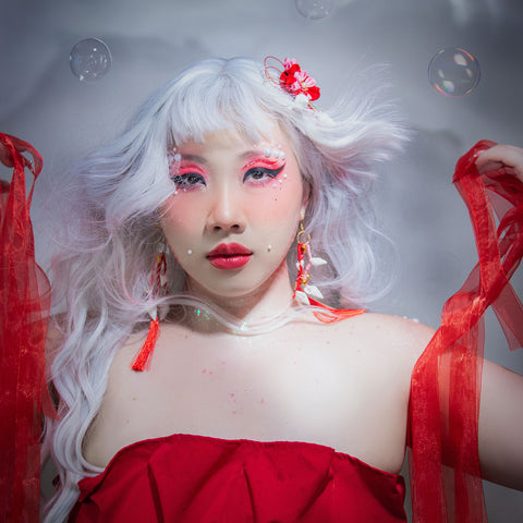 Toyotama Hime Florals and Shells Hair Piece