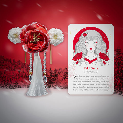 Yuki Onna Florals Barrette Hair Clip