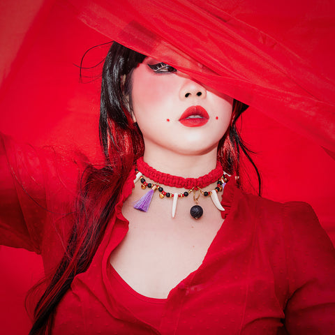 Oni Macrame Choker Necklace