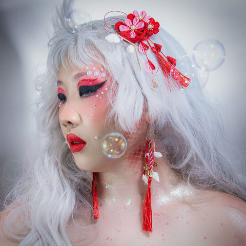 Toyotama Hime Florals and Shells Hair Piece