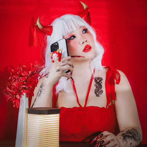 3D Demoness Oni Popsocket